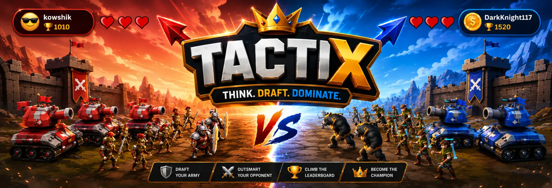 Tactix: think. draft. dominate. Screenshot 1